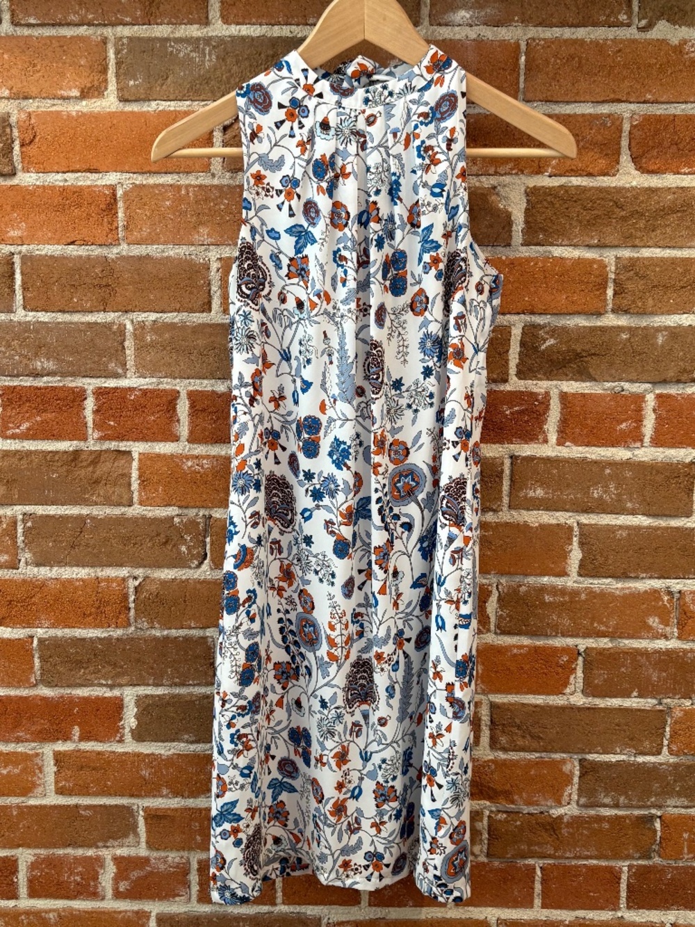 H&M Floral Print Sleeveless A Line Midi Dress Size 4
